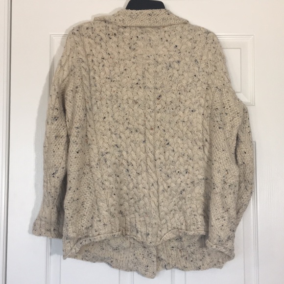 Shades of Aran Irish Merino Wool Sweater XL - Picture 5 of 8